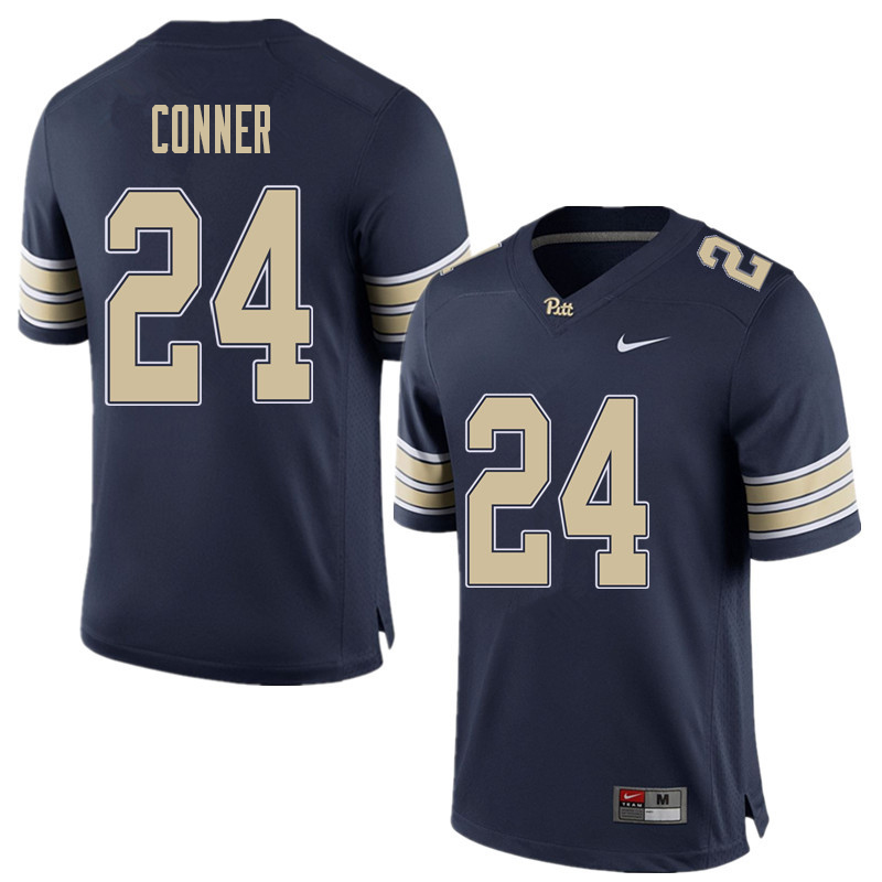 Men #24 James Conner Pittsburgh Panthers College Football Jerseys Sale-Home Blue